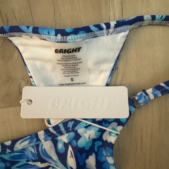 Bright Swimwear Fiona Bottom in Midnight Bloom, size small - Picture 4 of 5